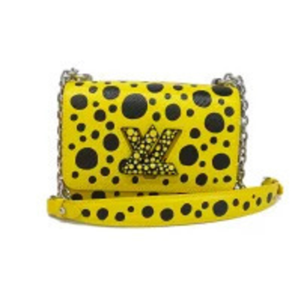 Louis Vuitton LV YK Twist Infinity Dot Epi Yayoi Shoulder Bag Leather Yellow